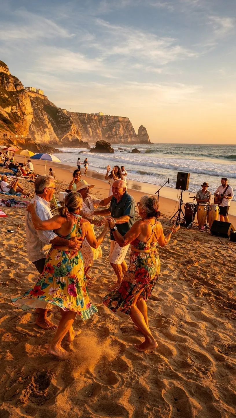 Seniors dancing salsa, enhancing cognitive function through movement.